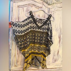 HALE BOB 💯Silk Patterned Women's Top